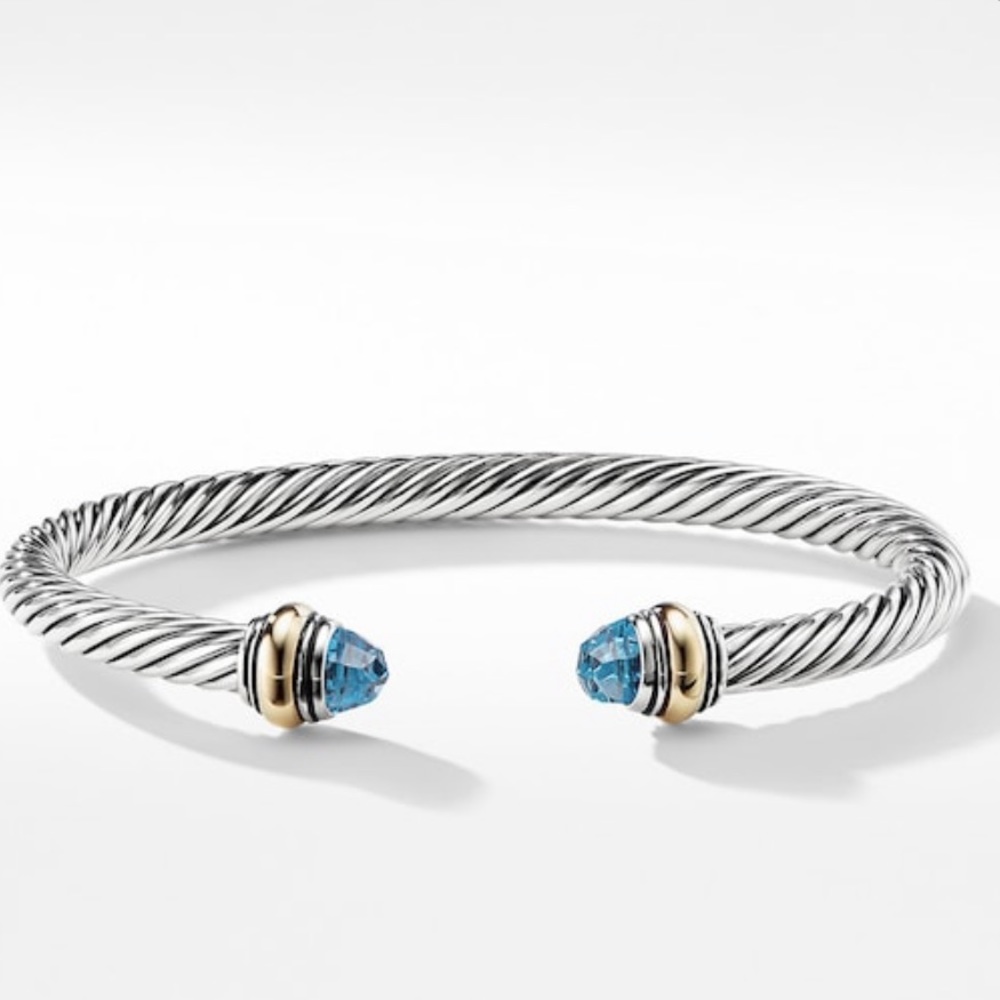 David Yurman Classic Bracelet with Blue Topaz